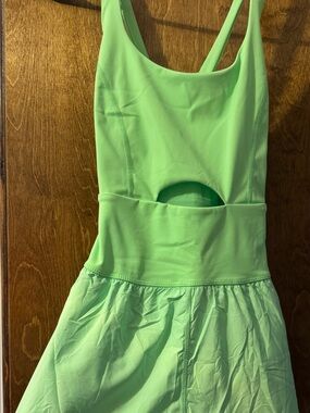 Free People Movement Lime Green Cutout Jumpsuit
